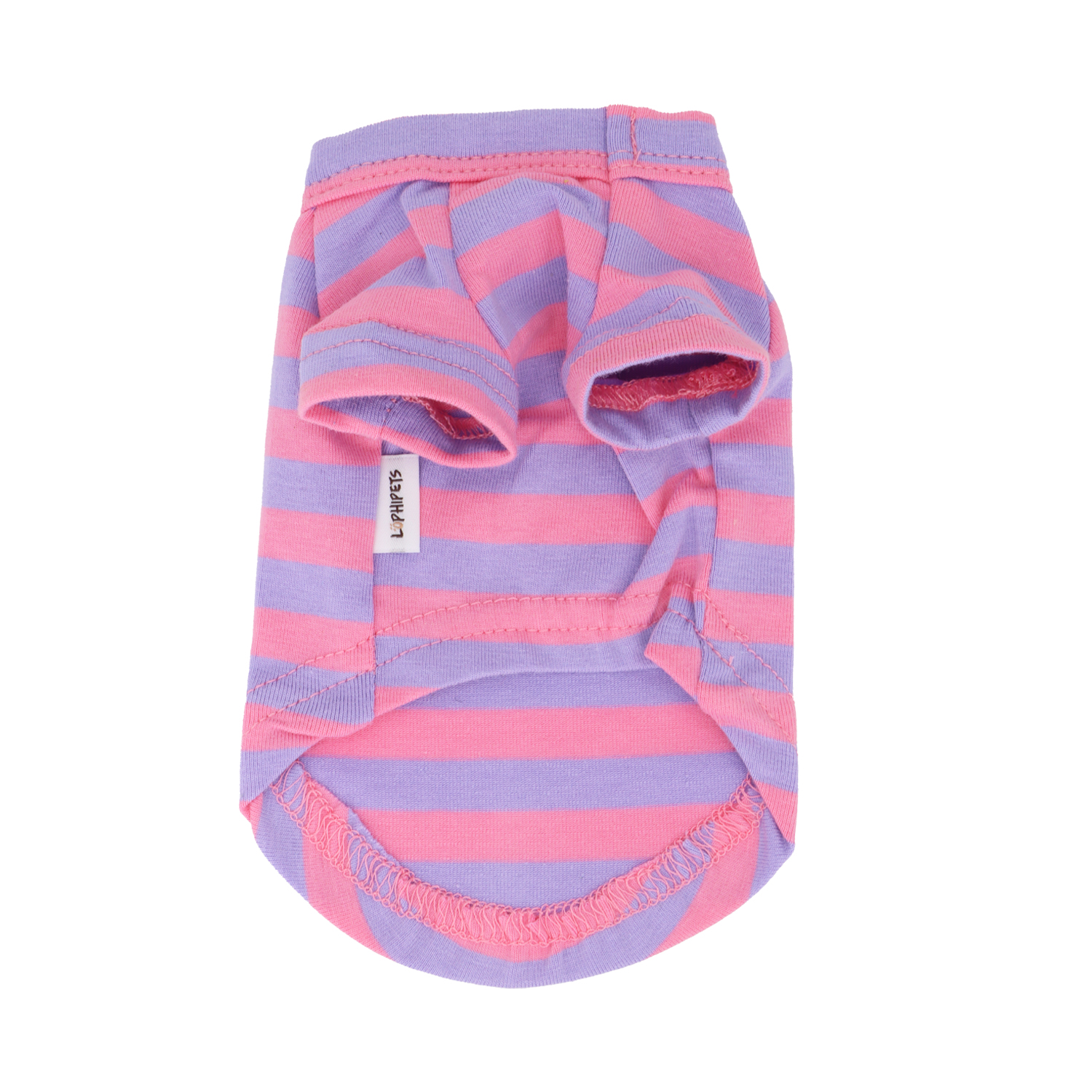 Lophipets striped T-shirt/purple Pink /XXS
