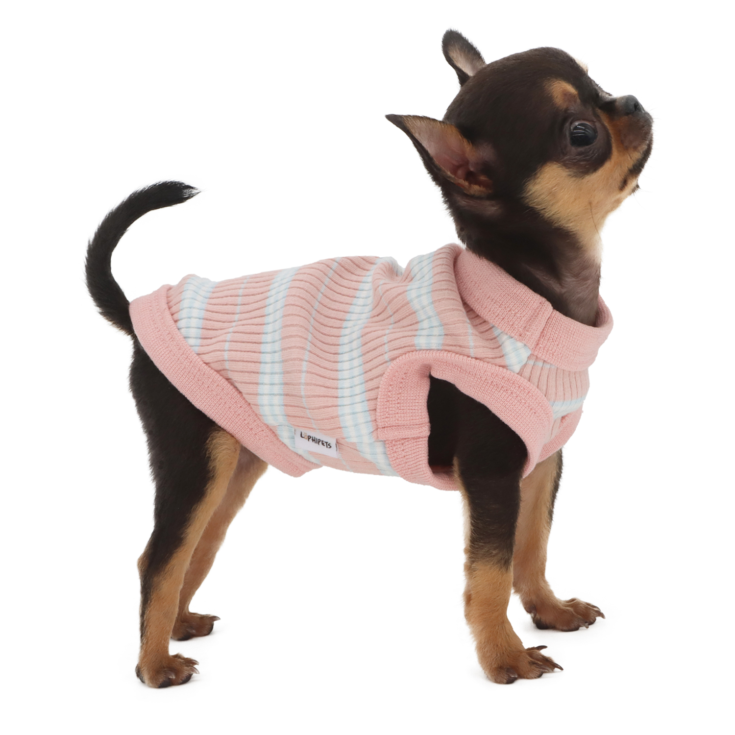 Lophipets pit strip vest/Light pink/xxs